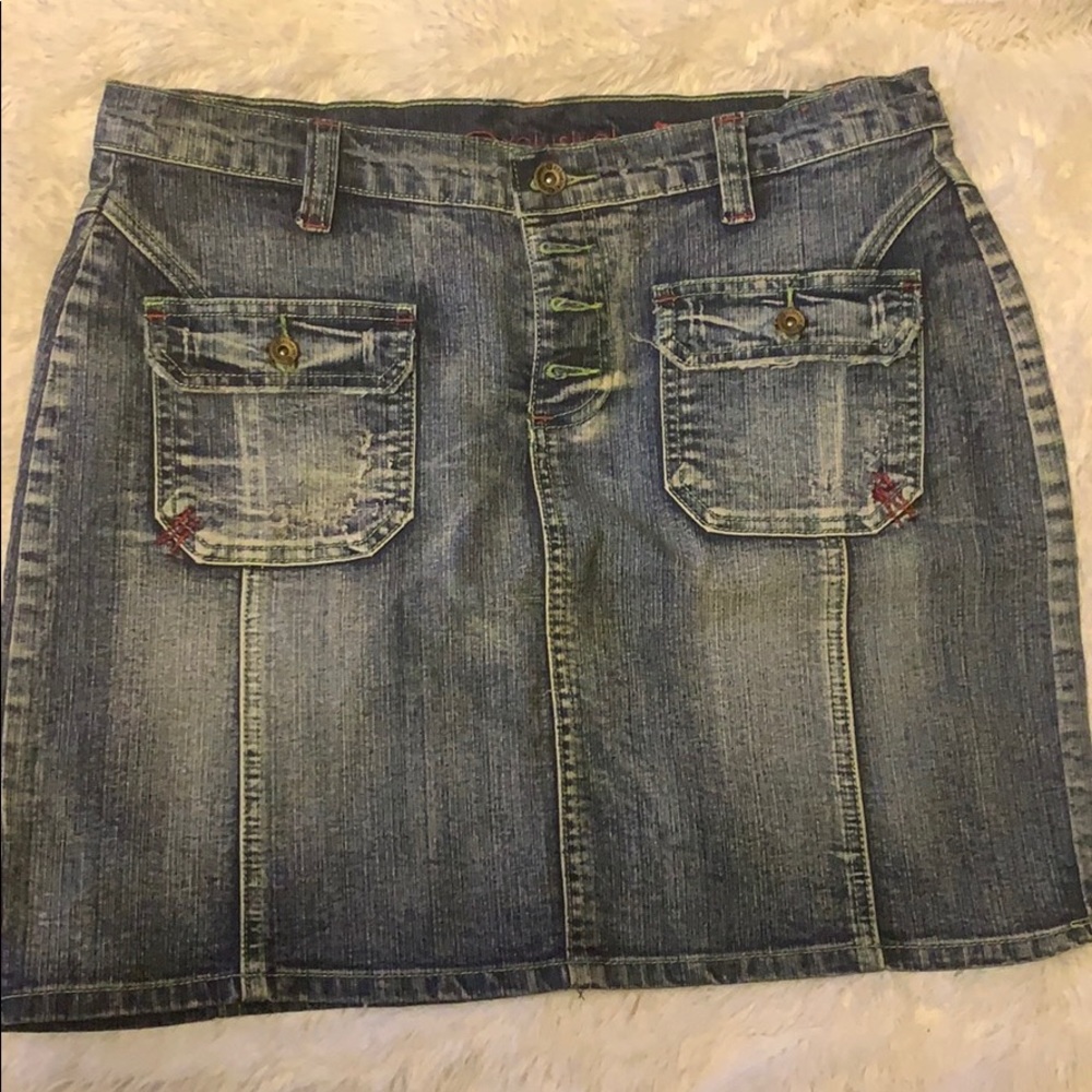 Denim Mini Skirt